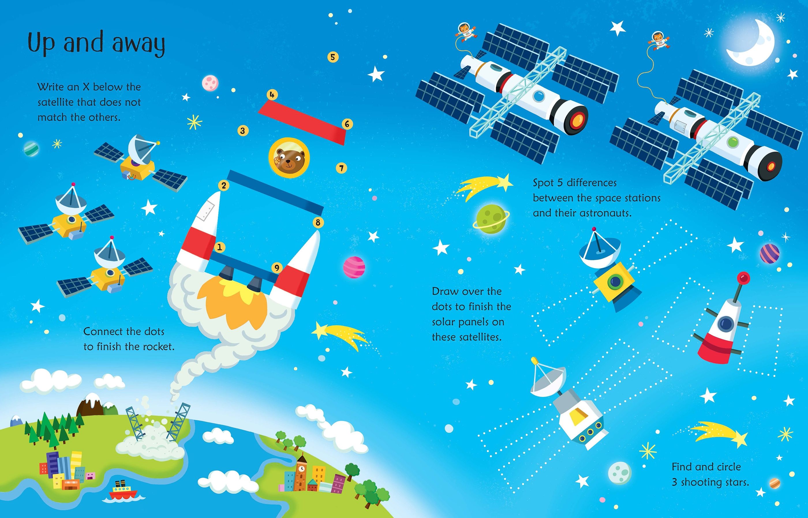 Carte Usborne reutilizabila cu marker lavabil