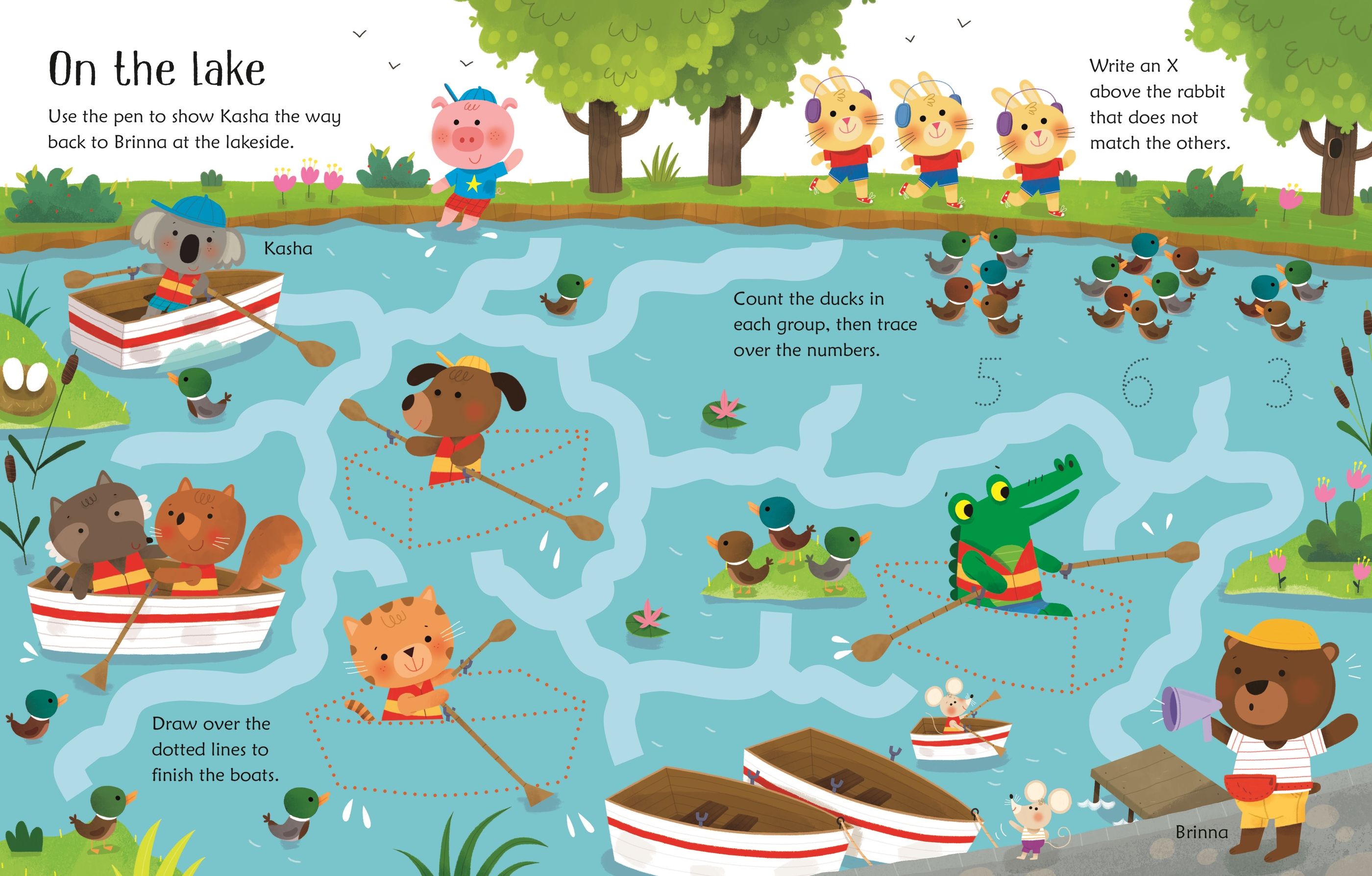 Carte Usborne reutilizabila pentru copii