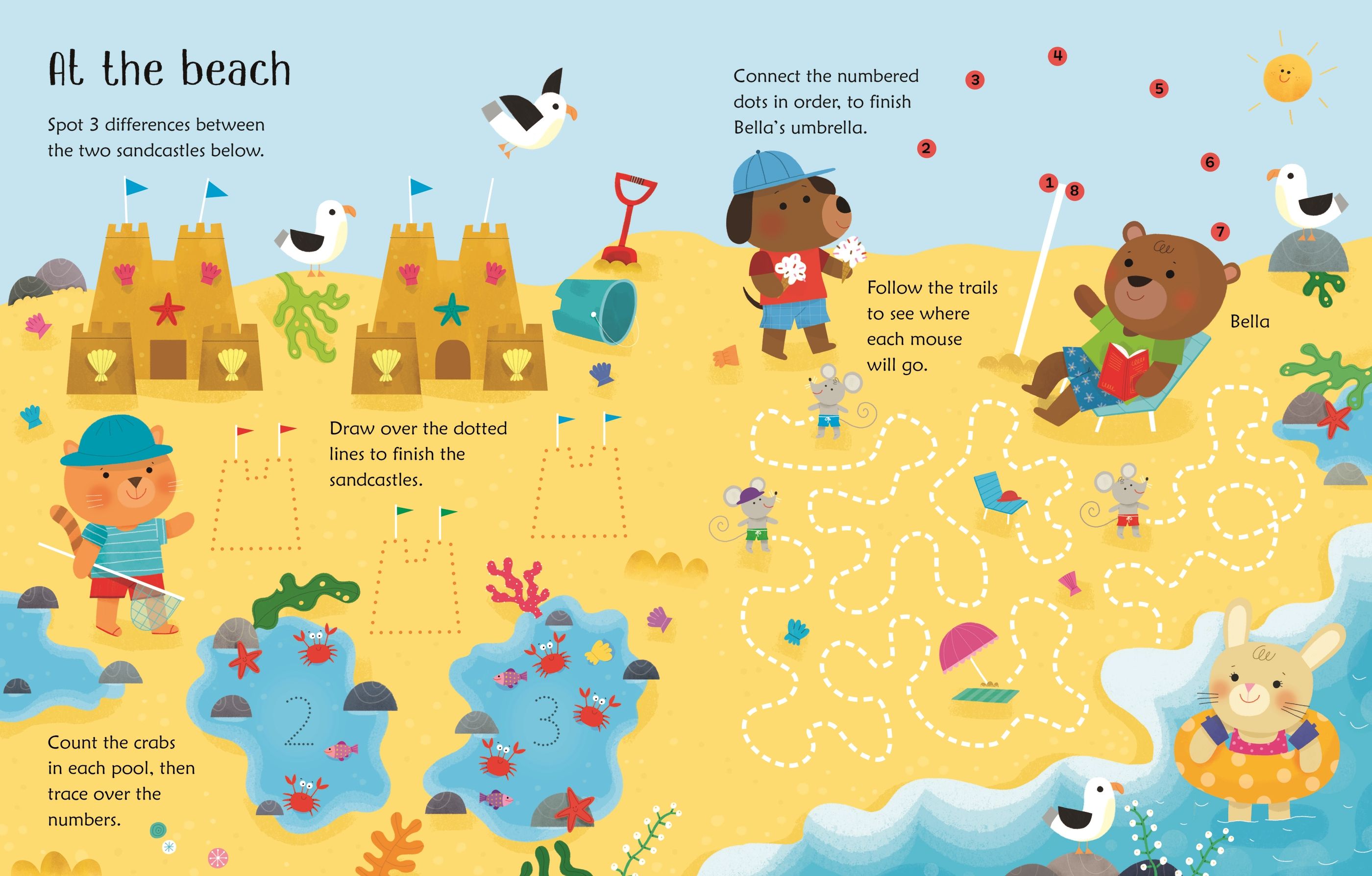 Carte Usborne reutilizabila pentru copii