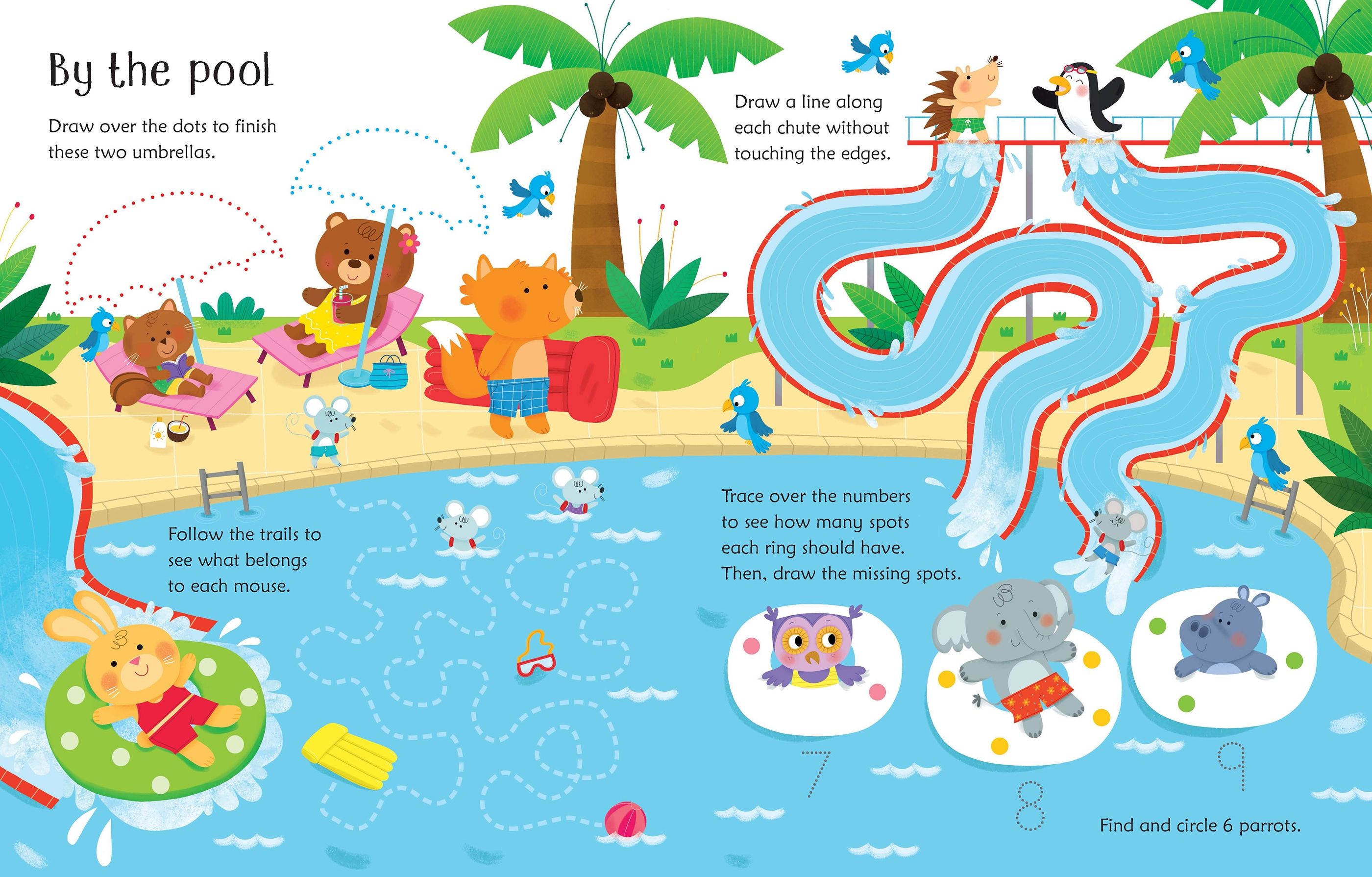 Carte Usborne reutilizabila cu marker lavabil