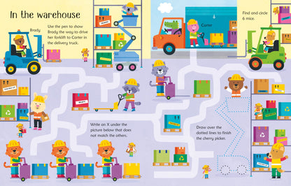 Carte Usborne reutilizabila cu marker lavabil