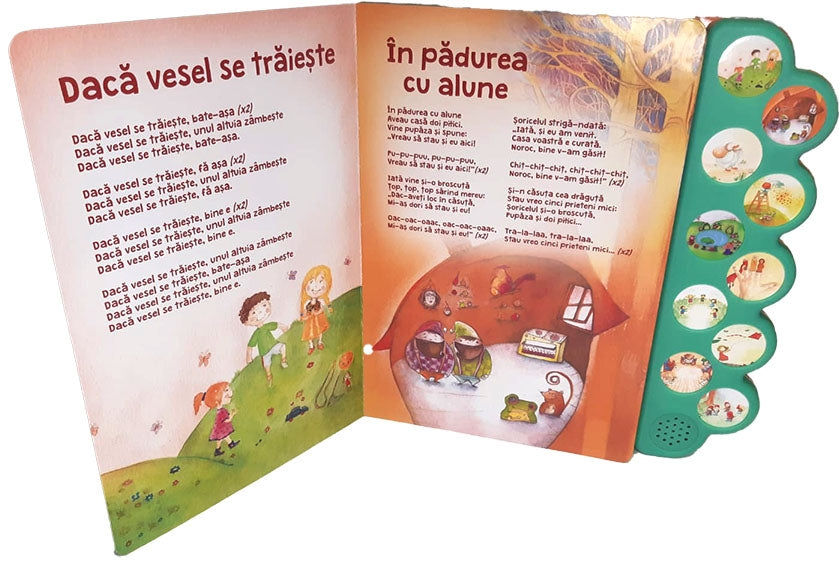 Carte pentru copiicu cantece vesele