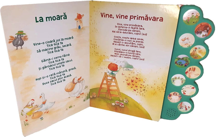 Carte pentru copiicu cantece vesele