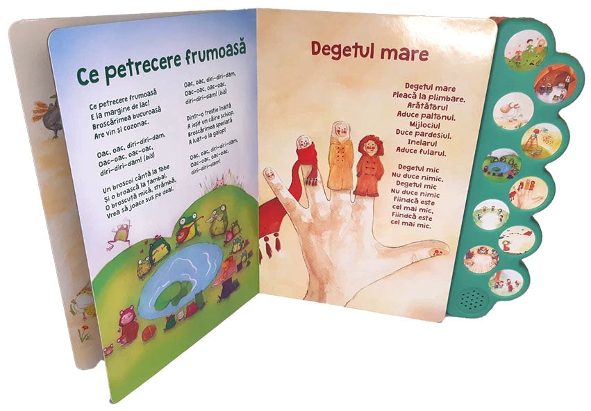 Carte pentru copiicu cantece vesele
