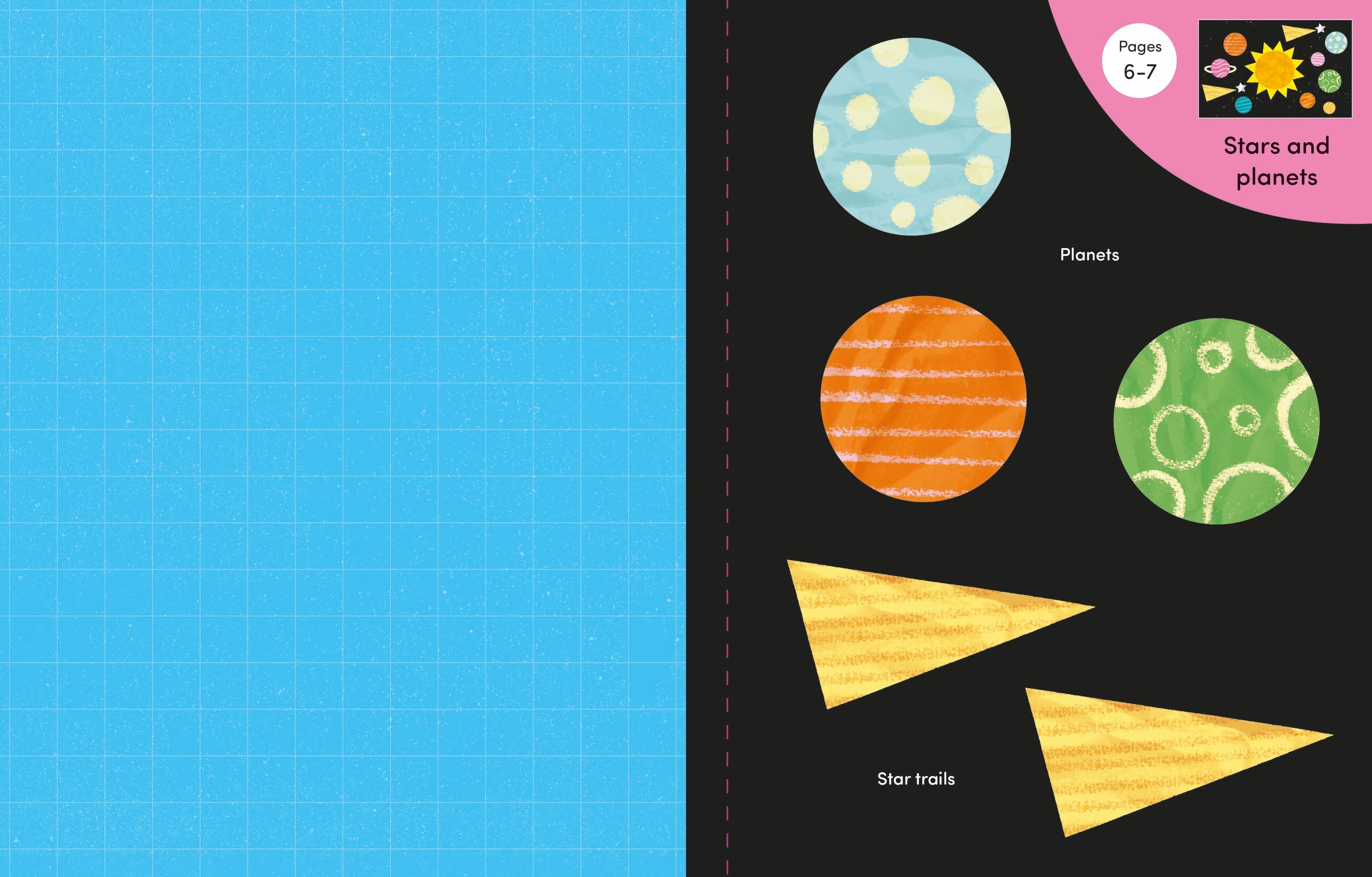 Carte de activitati pentru copii decupeaza si lipeste Usborne Cut And Stick Space