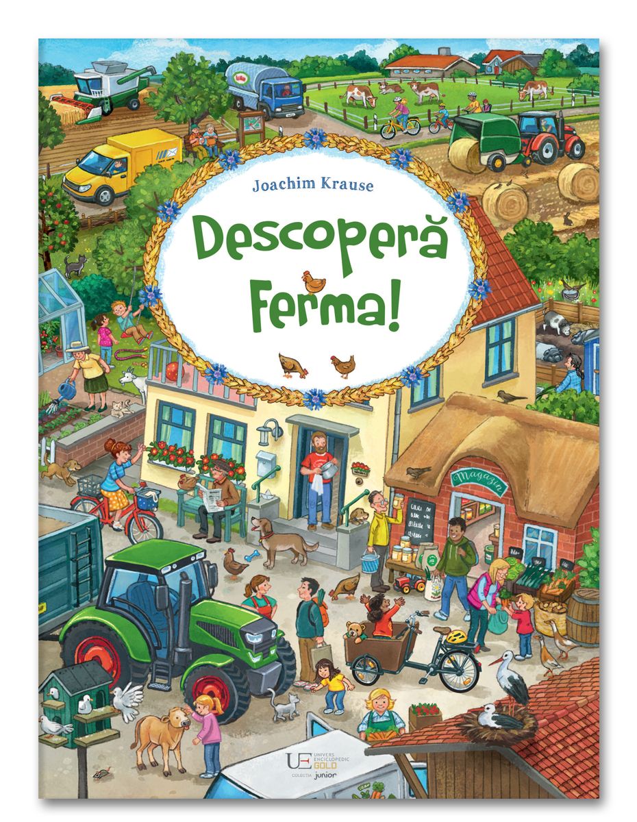 Carte educativa pentru copii in limba romana Descopera Ferma