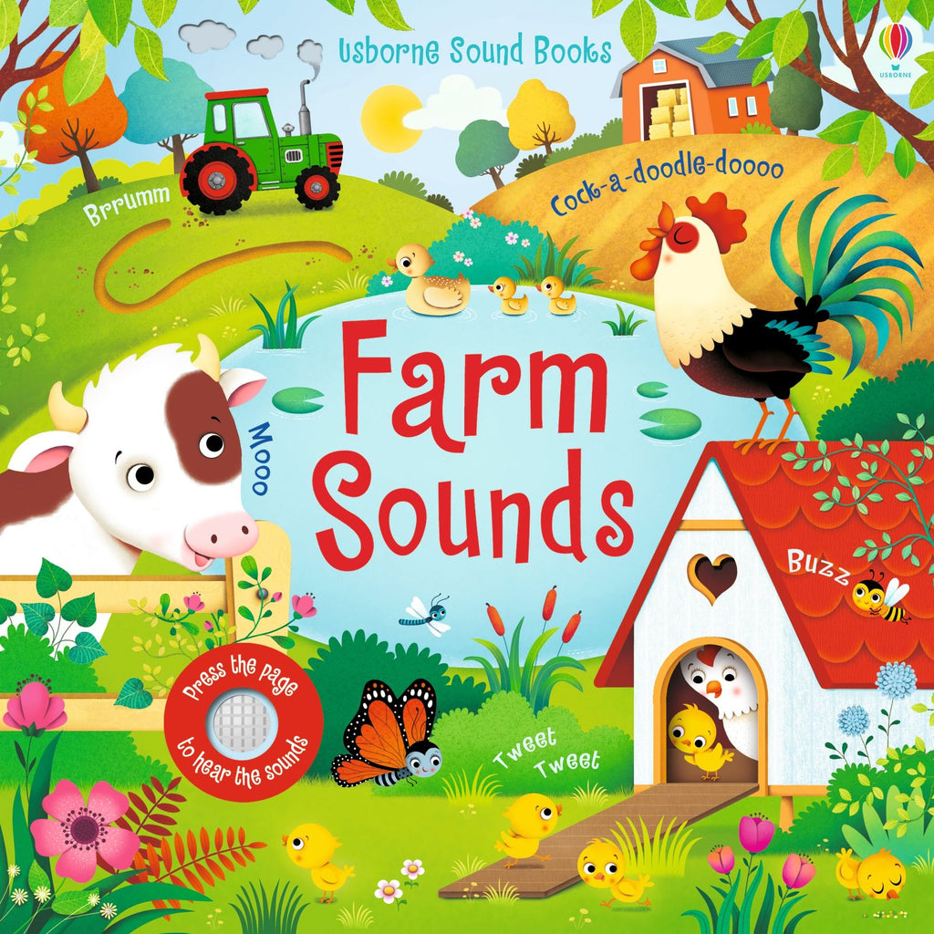 Carte pentru copii cu sunete de la ferma Usborne Farm Sounds