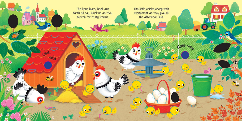 Carte pentru copii cu sunete de la ferma Usborne Farm Sounds