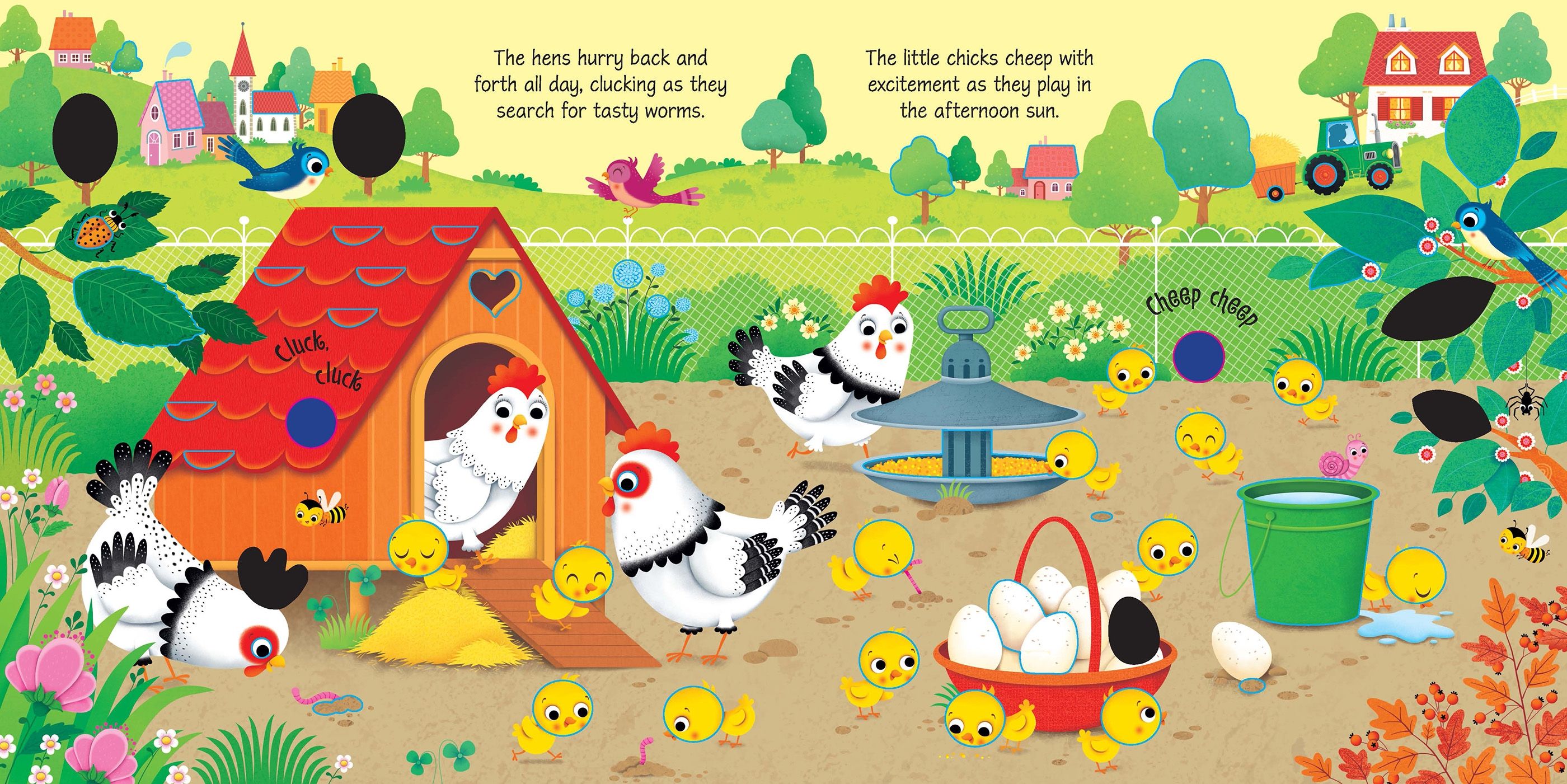 Carte pentru copii cu sunete de la ferma Usborne Farm Sounds