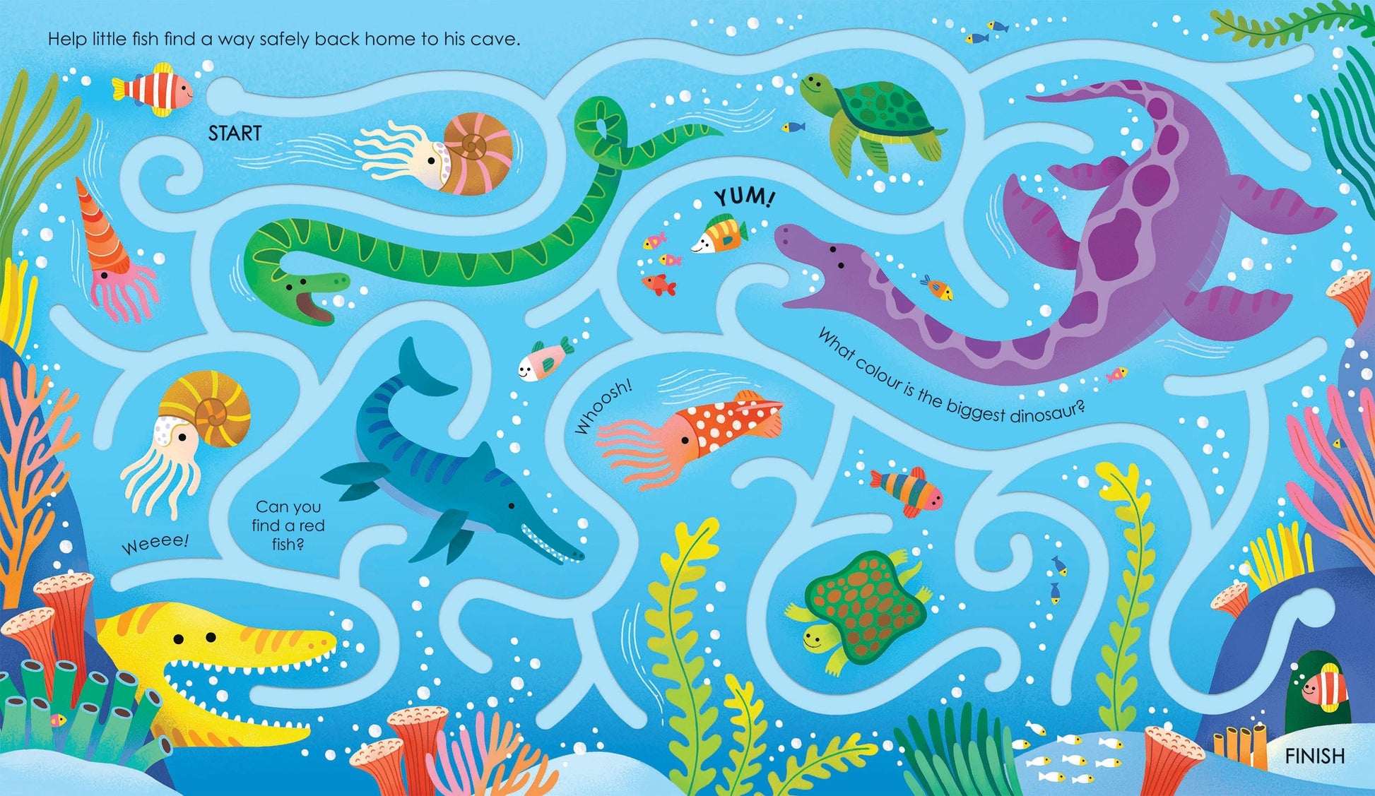 Carte pentru copii Usborne Fingertrail  Dinosaur Mazes