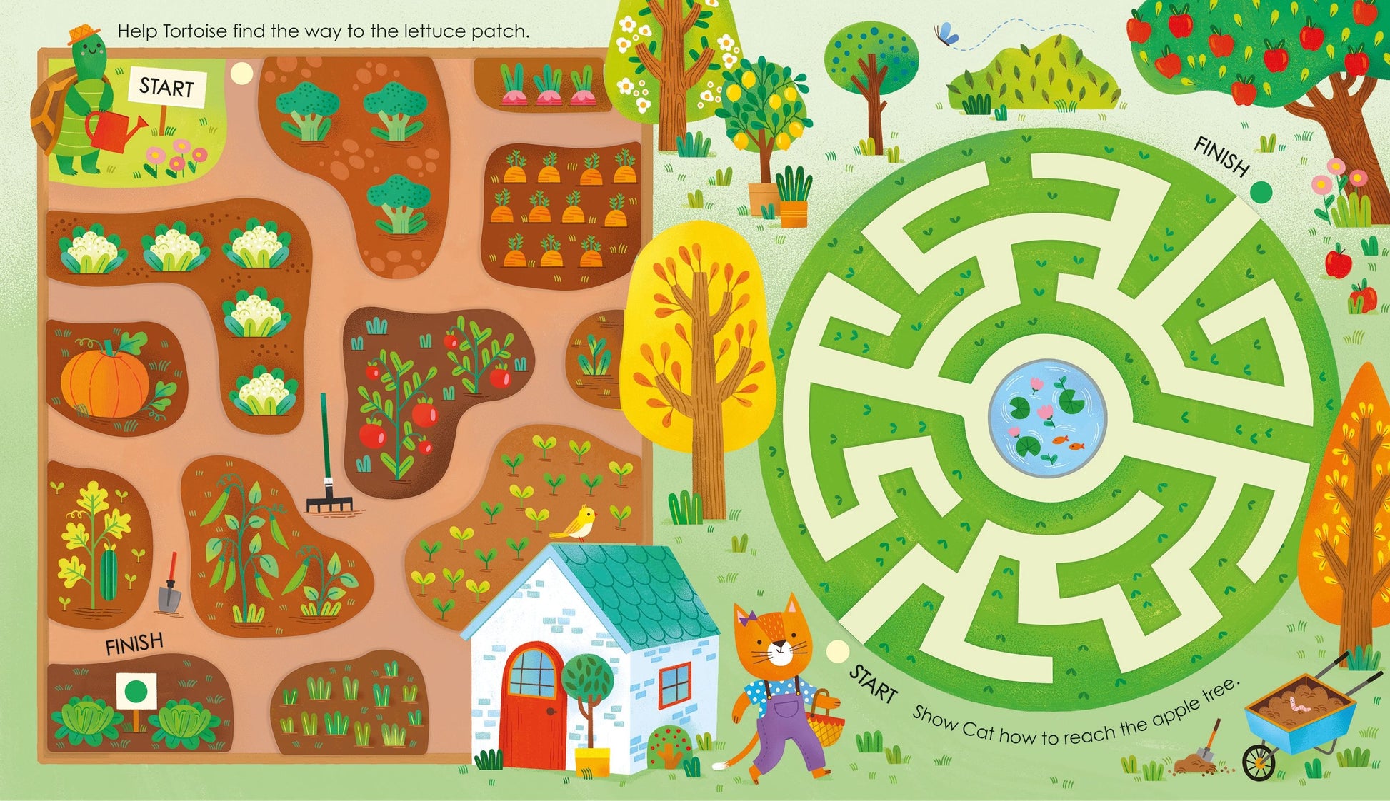 Carte pentru copii Usborne Fingertrail Playbook Garden