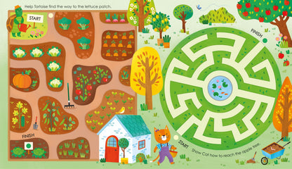 Carte pentru copii Usborne Fingertrail Playbook Garden