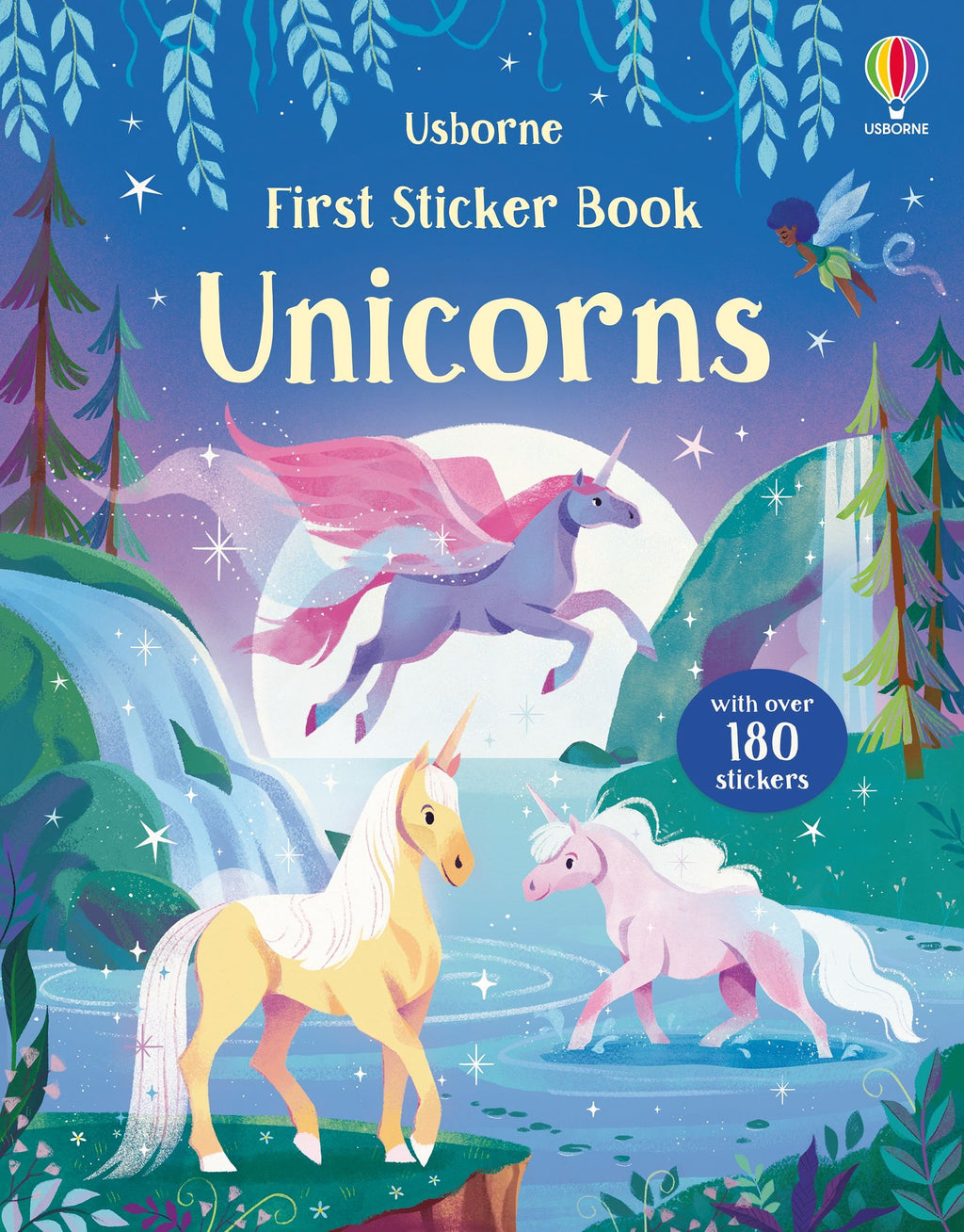 Carte pentru copii cu stickere autocolante Usborne First Sticker Book Unicorns