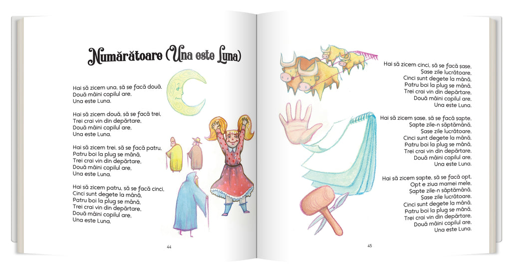 Carte cu povesti si versuri romanesti pentru copii