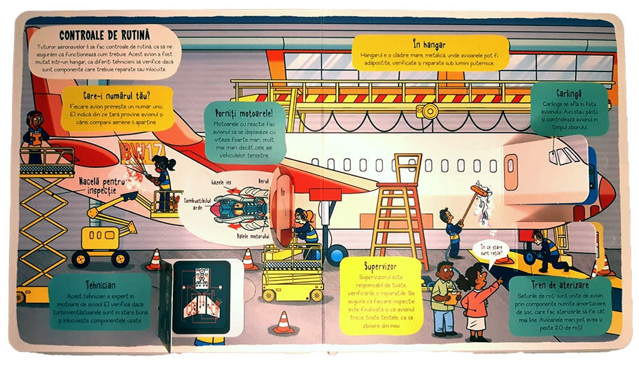 Carte educativa pentru copii, cu ferestre, cartonata integral