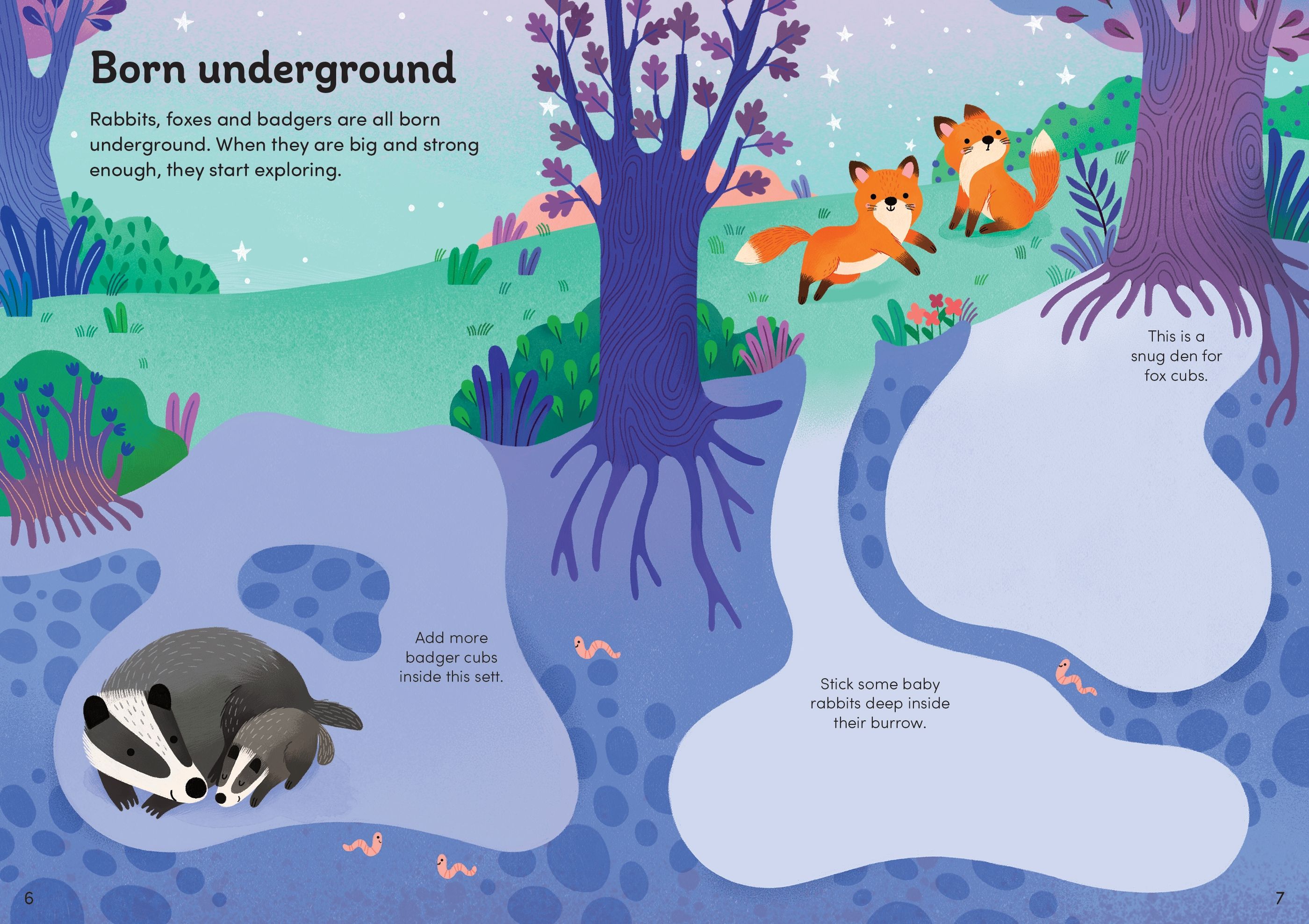 Carte pentru copii cu stickere autocolante Usborne Little First Stickers Baby Animals