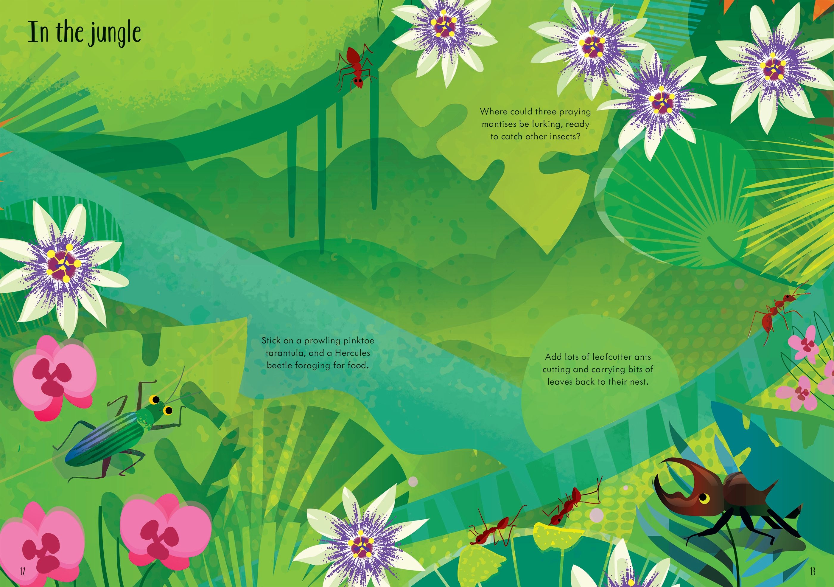 Carte pentru copii cu stickere autocolante Usborne Little First Stickers Bugs