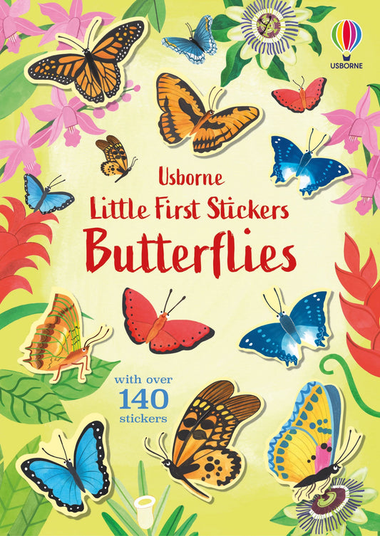 Carte pentru copii cu stickere autocolante Usborne Little First Stickers Butterflies