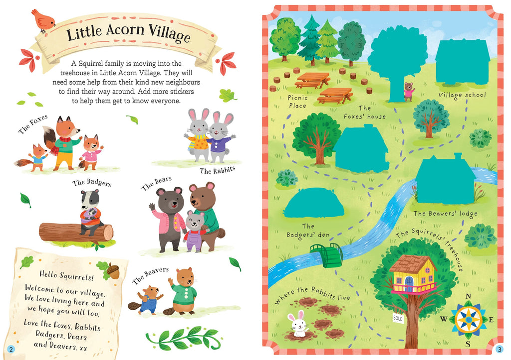 Carte pentru copii cu stickere autocolante Usborne Little First Stickers Love and Kindness