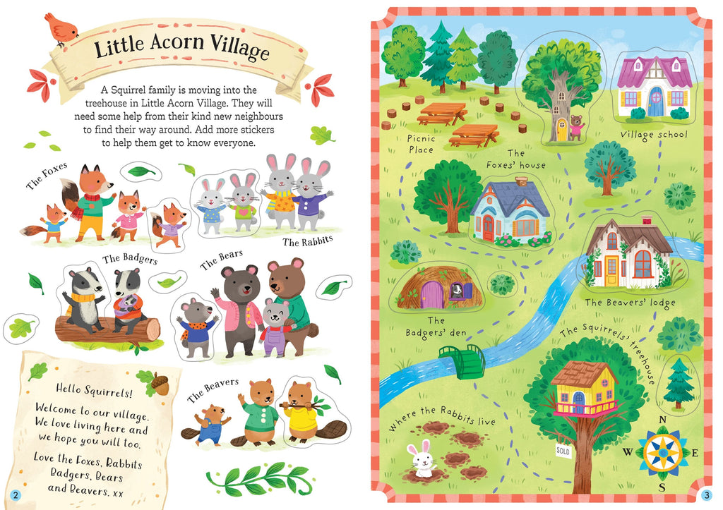 Carte pentru copii cu stickere autocolante Usborne Little First Stickers Love and Kindness