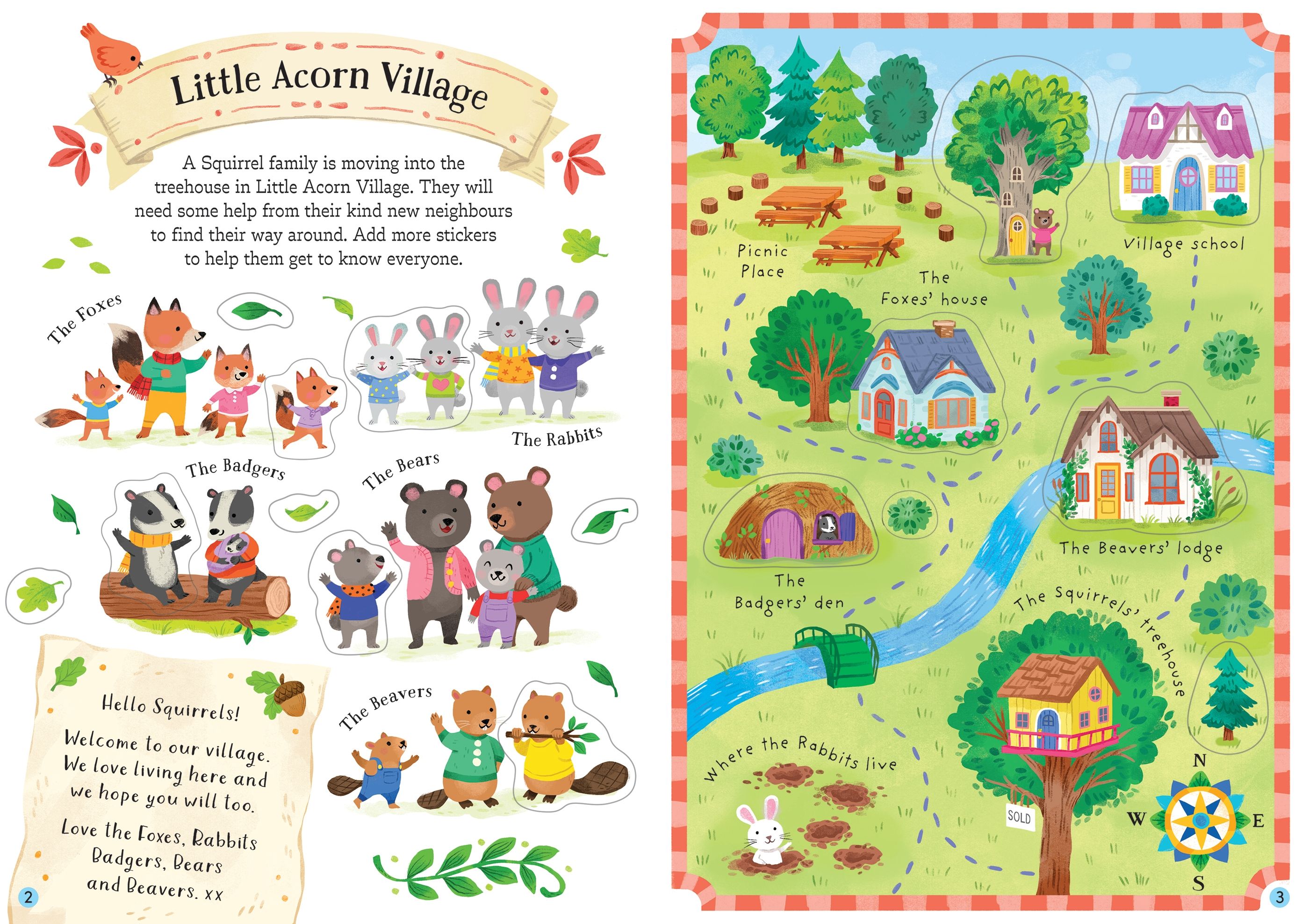 Carte pentru copii cu stickere autocolante Usborne Little First Stickers Love and Kindness