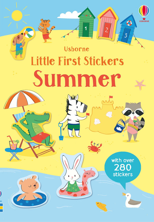 Carte pentru copii cu stickere autocolante Usborne Little First Stickers Summer