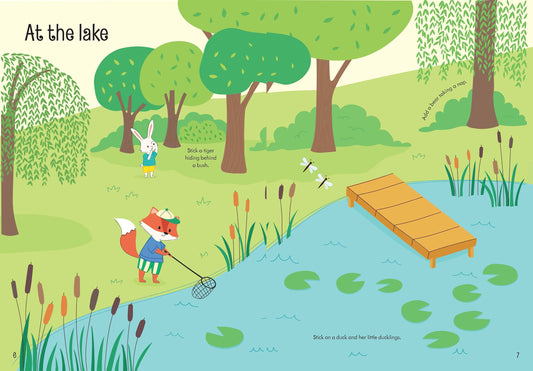 Carte pentru copii cu stickere autocolante Usborne Little First Stickers Summer