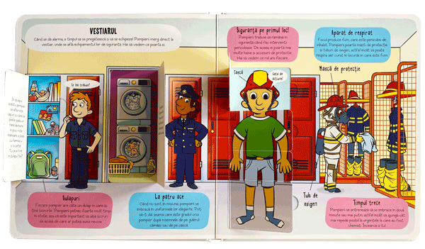 Carte educativa cu clapete, pentru copii