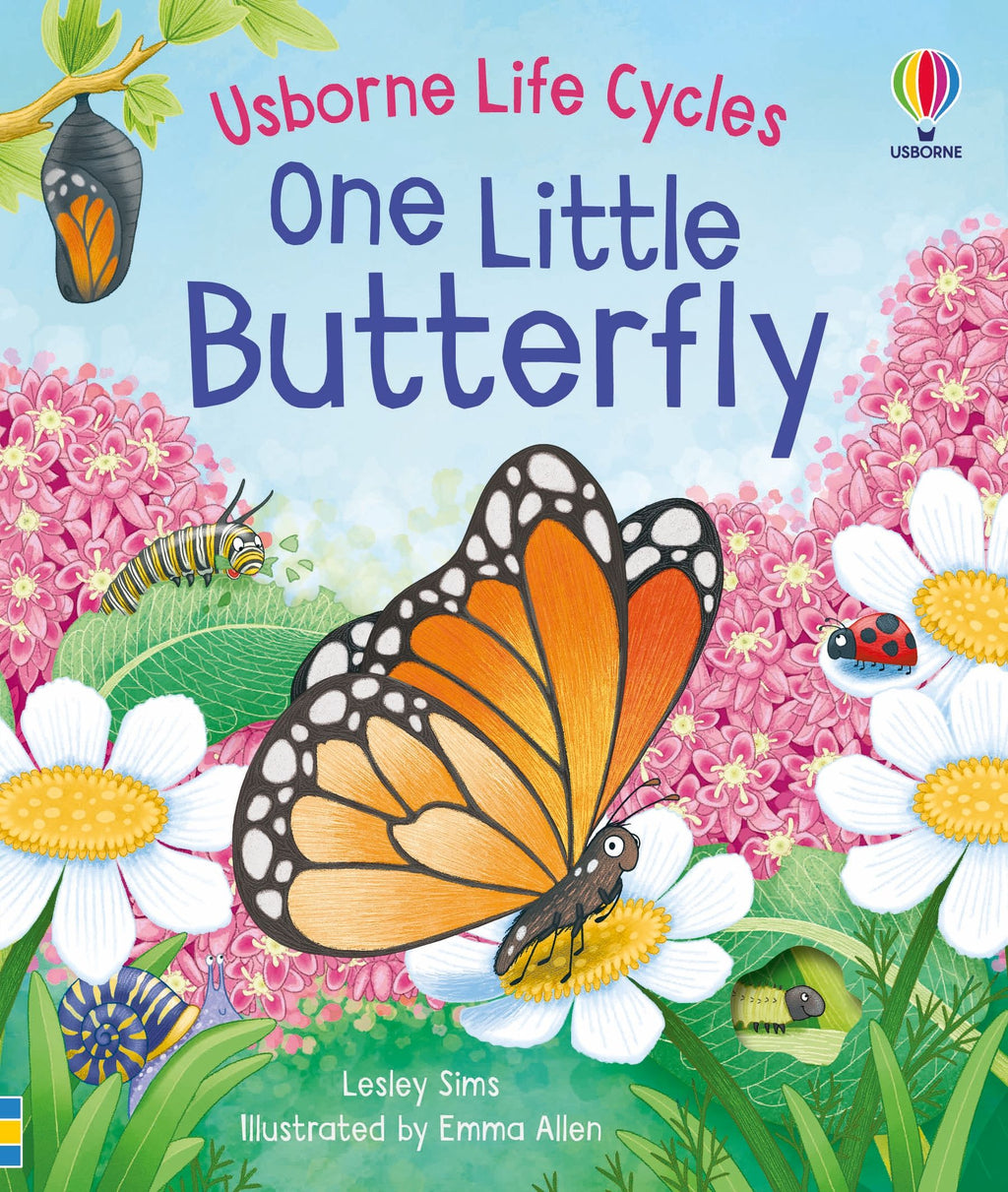 Carte educativa pentru copii ilustrata si cartonata integral Usborne One Little Butterfly
