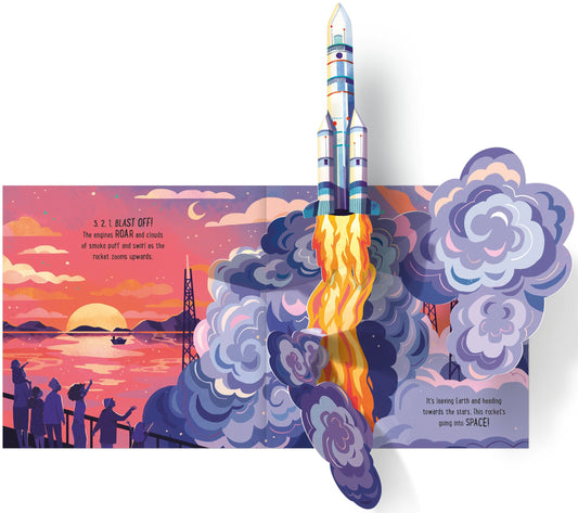 Carte 3D pentru copii Usborne Pop-Up Space