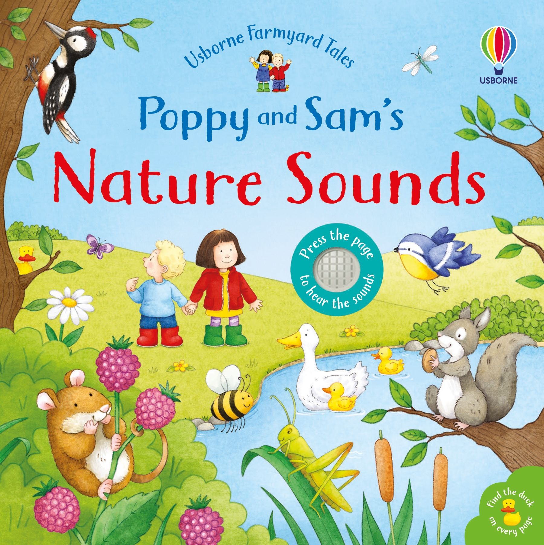 Carte pentru copii cu sunete din natura in limba engleza Poppy and Sam's Nature Sounds