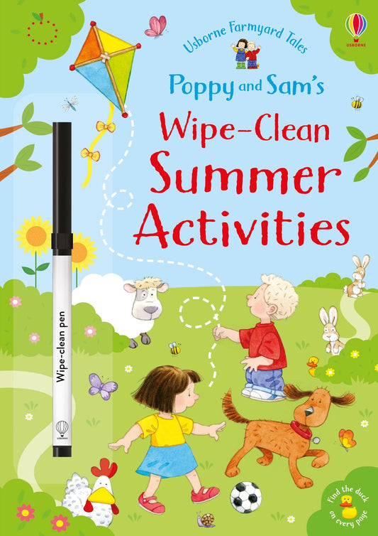 Carte de activitati reutilizabila pentru copii Usborne Wipe Clean