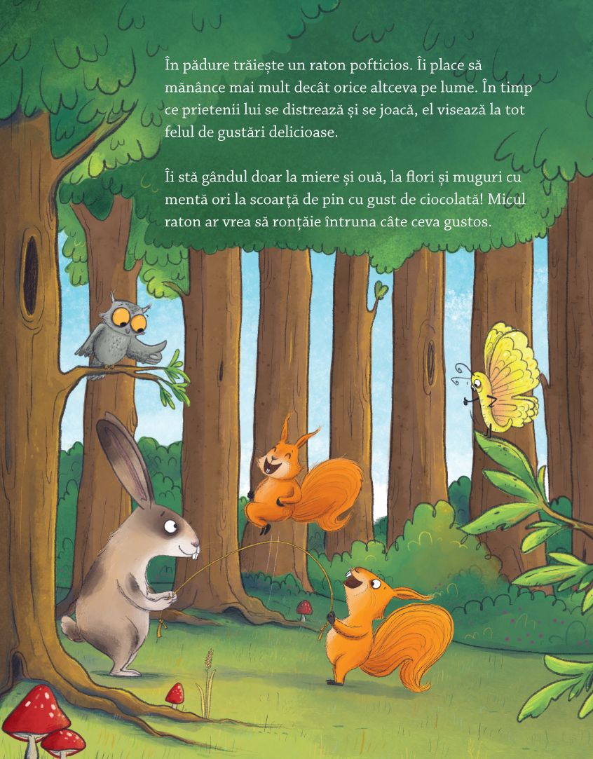 Carte de povesti pentru copii in limba romana Ratonul Pofticios