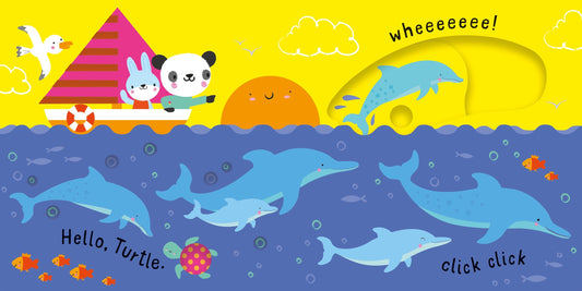Carte pentru bebelusi si copii Usborne Slide and See Under the Sea