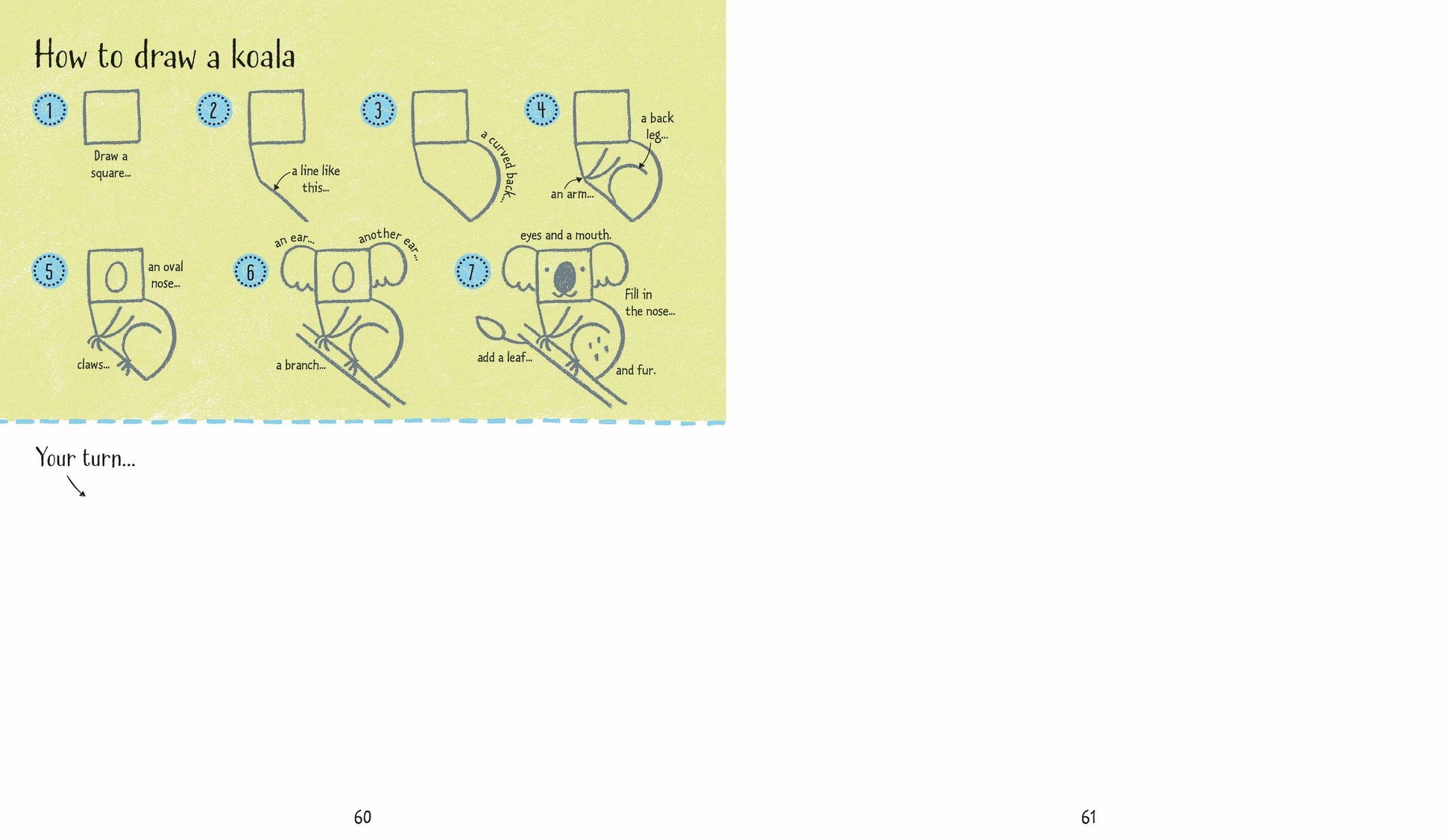 Carte de activitati pentru copii Usborne Step by Step Drawing