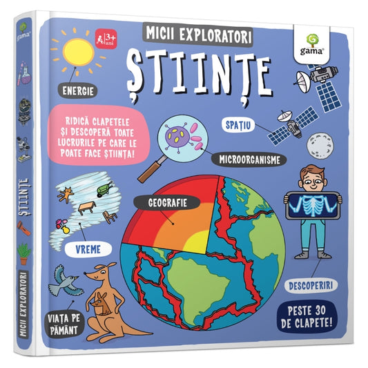 Carte educativa pentru copii, cu clapete
