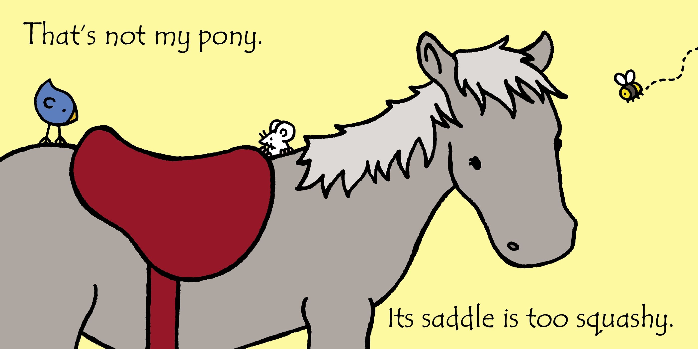 Carte senzoriala cu insertii tactile Usborne That's not my pony