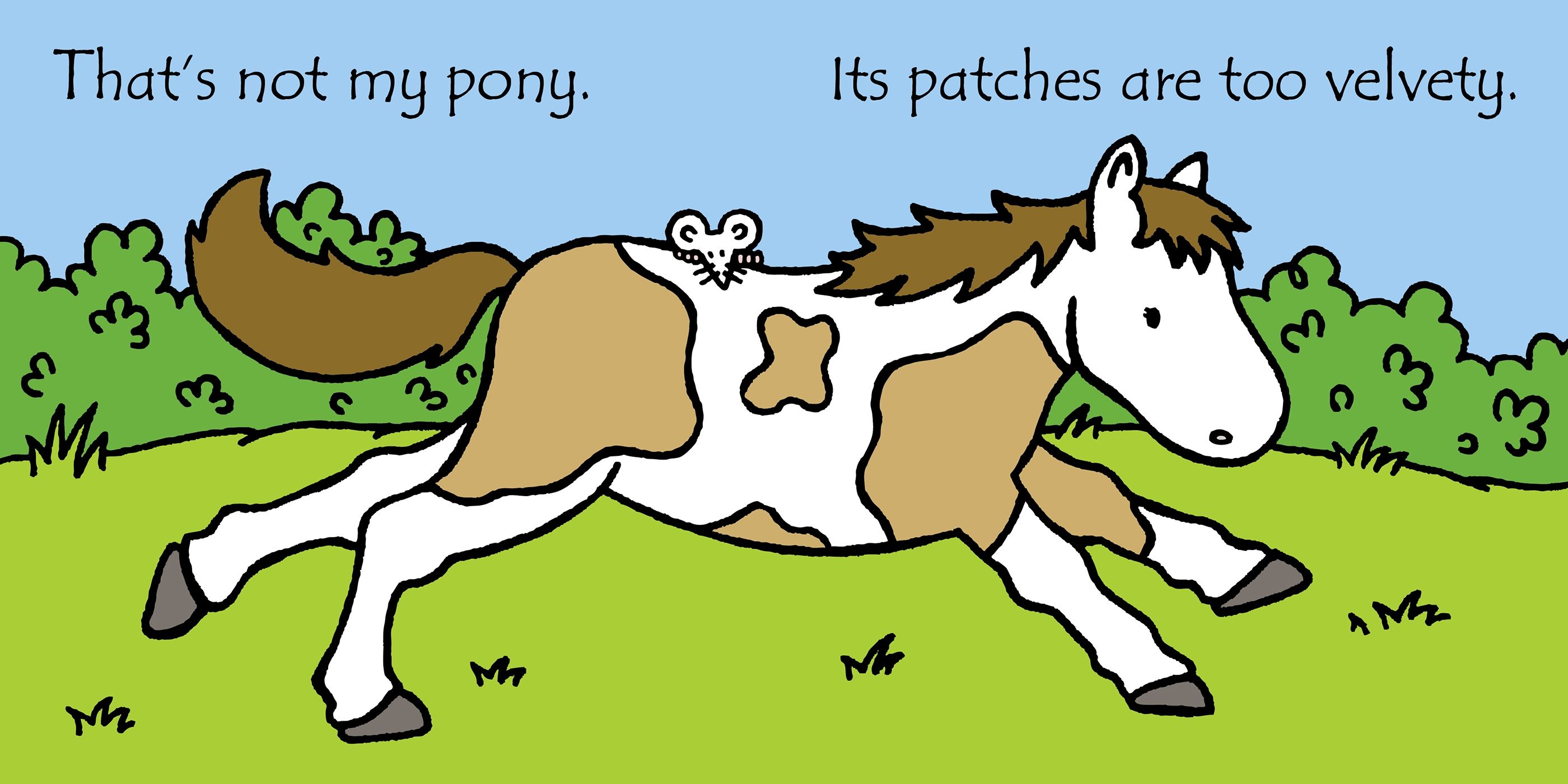 Carte senzoriala cu insertii tactile Usborne That's not my pony