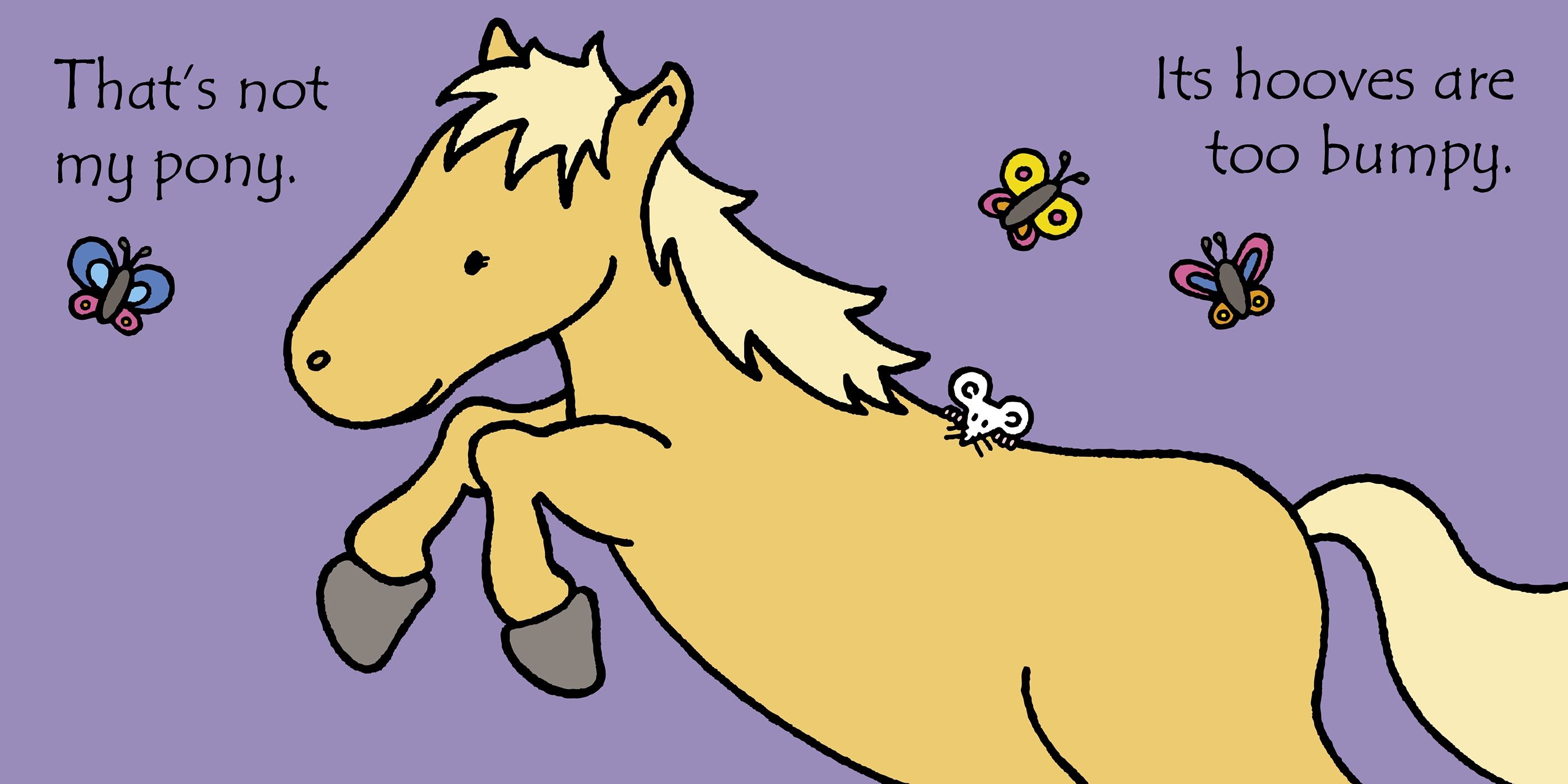 Carte senzoriala cu insertii tactile Usborne That's not my pony