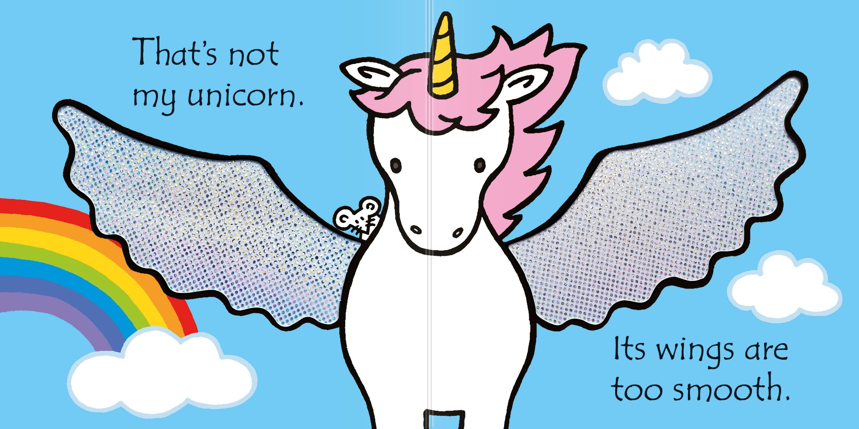Carte senzoriala cu insertii tactile Usborne That's not my unicorn
