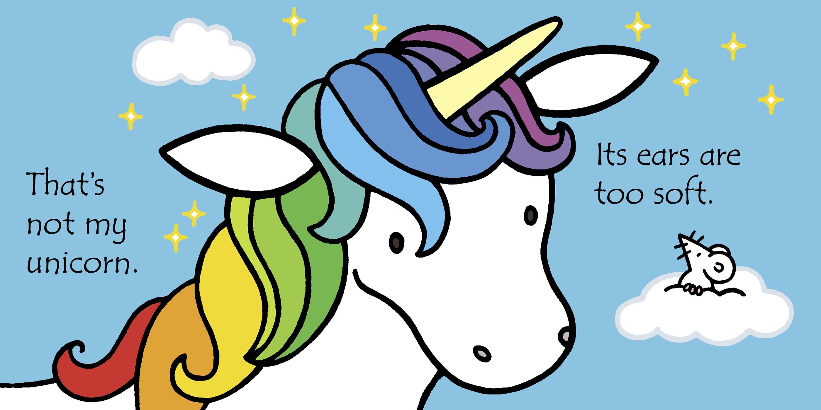 Carte senzoriala cu insertii tactile Usborne That's not my unicorn