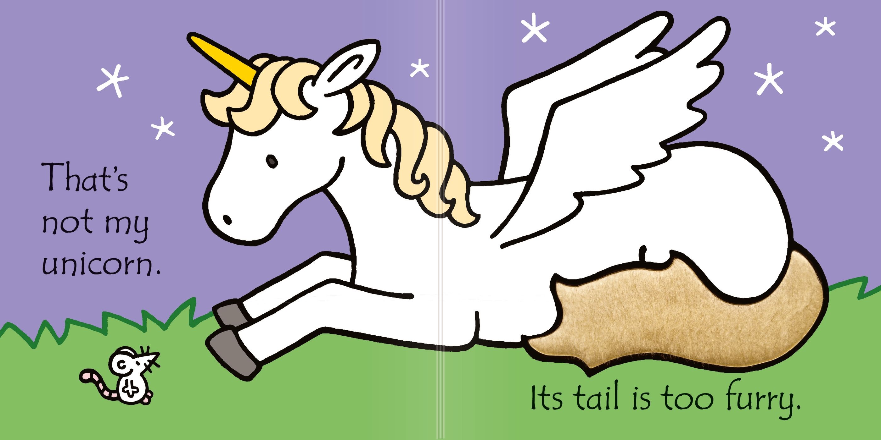 Carte senzoriala cu insertii tactile Usborne That's not my unicorn