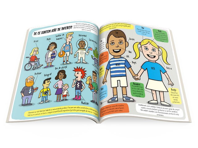 Carte educativa pentru copii, cartonata, cu ferestre