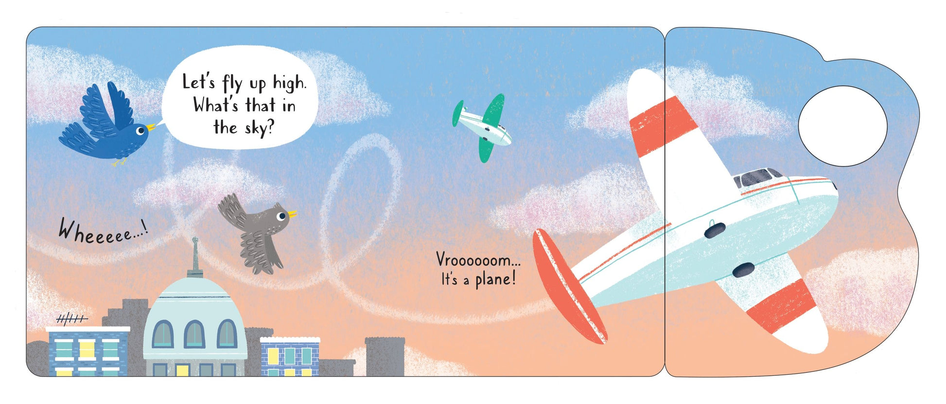 Carte cu clapete pentru copii Usborne Up in the Sky