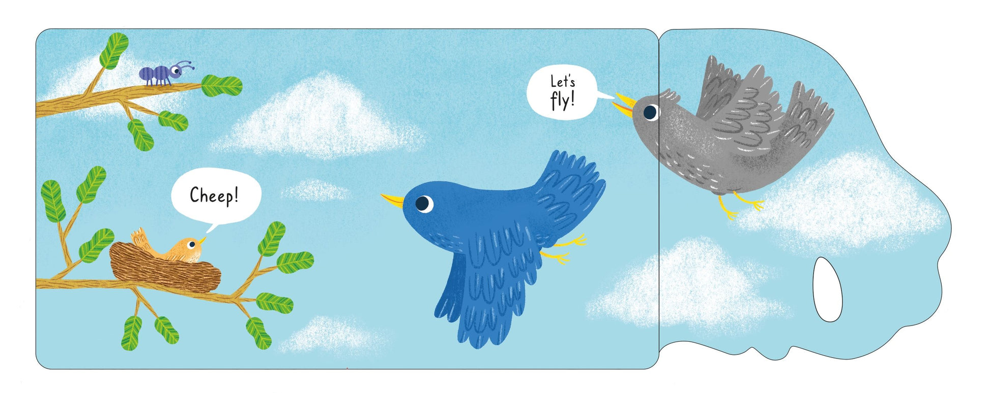 Carte cu clapete pentru copii Usborne Up in the Sky