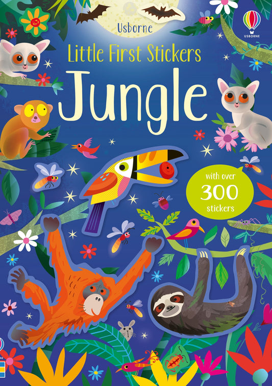Carte Usborne pentru copii cu stickere autocolante Little First Stickers Jungle