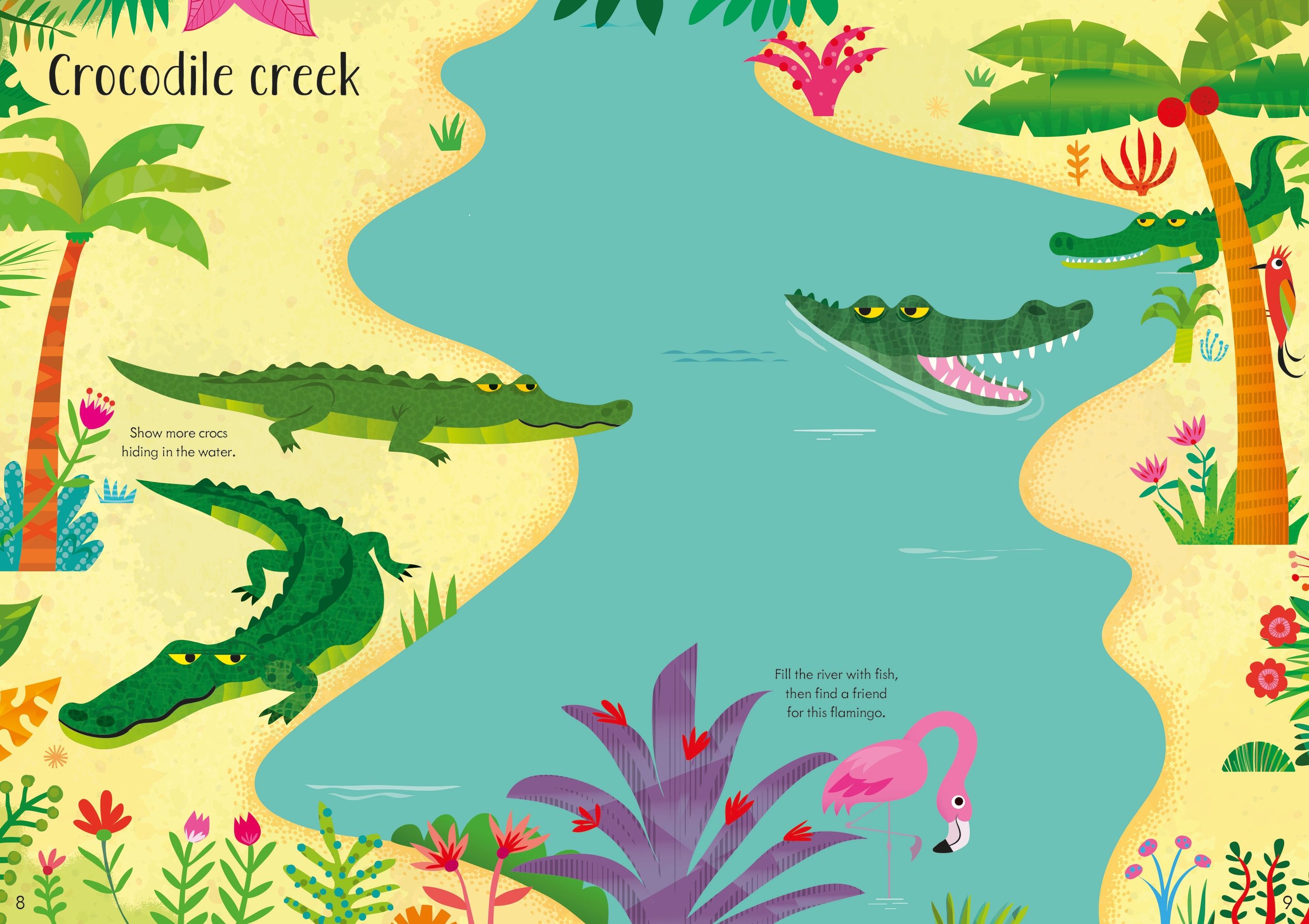 Carte Usborne pentru copii cu stickere autocolante Little First Stickers Jungle