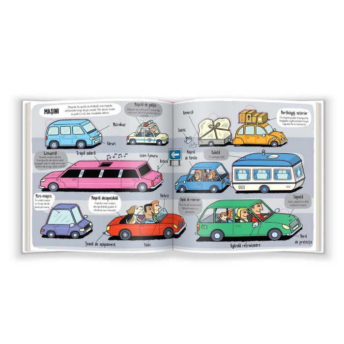 Carte educativa pentru copii, cu clapete