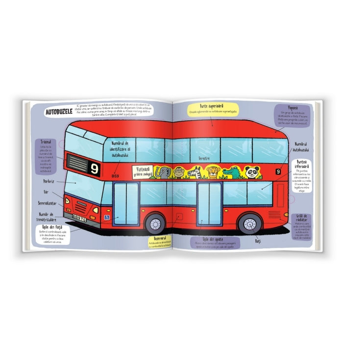 Carte educativa pentru copii, cu clapete