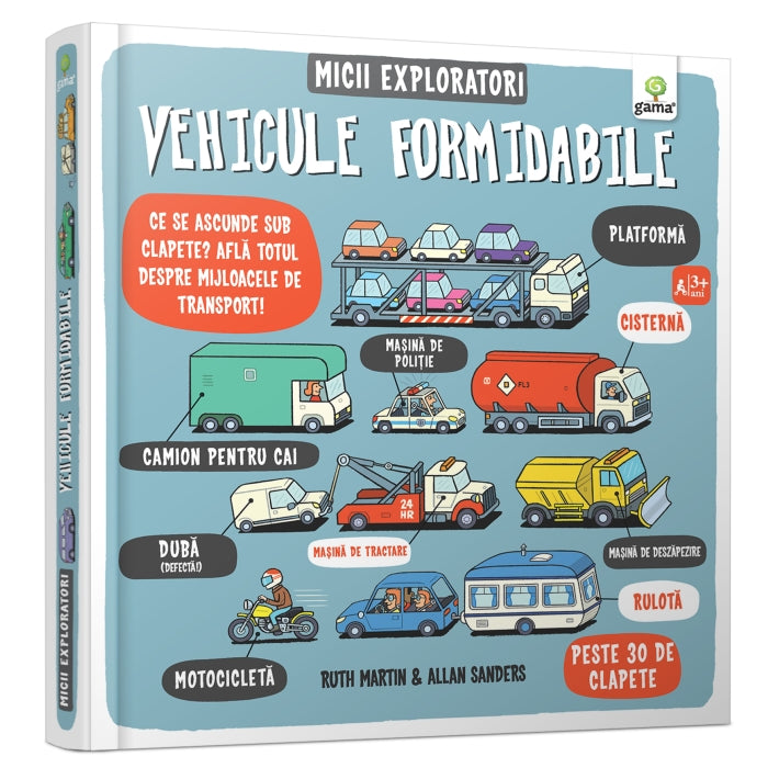 Carte educativa pentru copii, cu clapete